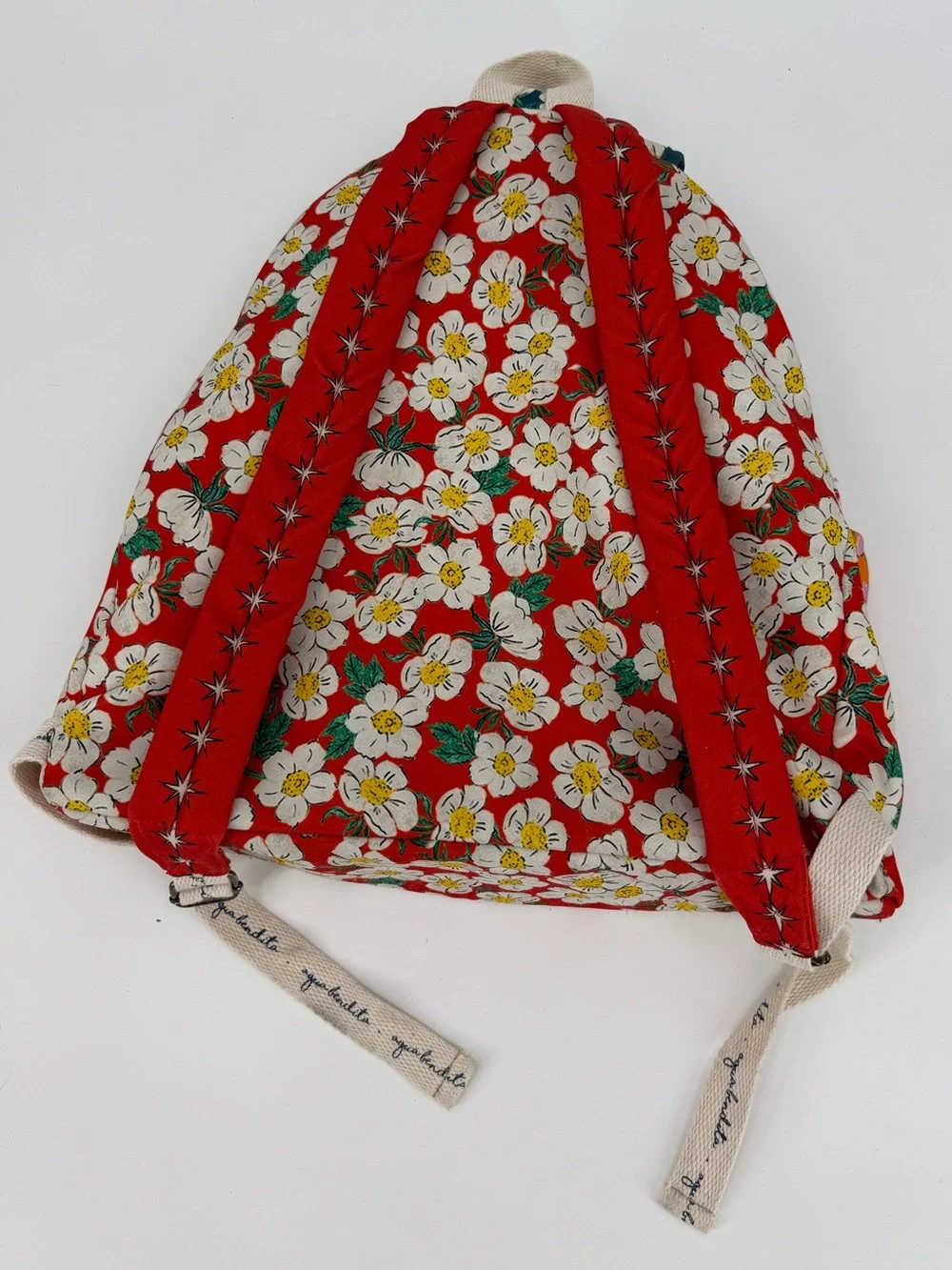 Agua Bendita Peach Floral Western Print Backpack | Multi | One Size